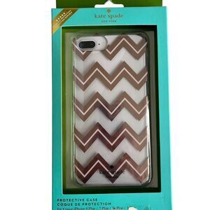 KATE SPADE Phone Case For iPhone 8 Plus 7 Plus 6s Plus 6 Plus Rose Gold Clear